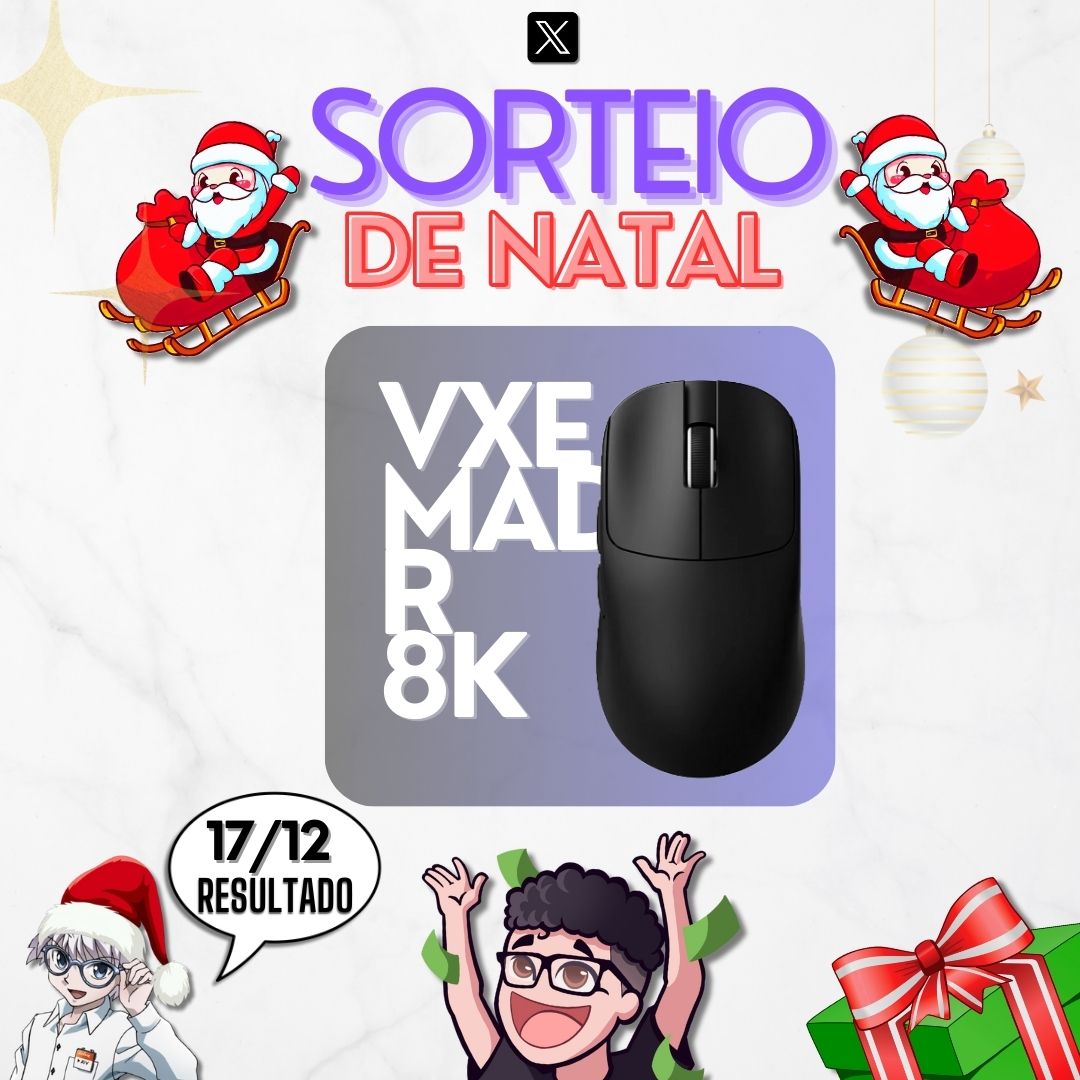 MIRA B1akk0 (@b1akk0_tv) on Twitter photo 🎅🎄🎅SORTEIO DE NATAL🎅🎄🎅
>>SORTEIO DO MELHOR MOUSE CUSTO BENEFÍCIO PARA FPS<<
> VXE MAD R 8K <
- 8000 POLLING / 39 GRAMAS
OS REQUERIMENTOS PRA TER A CHANCE DE GANHAR SÃO:
- Morar no Brasil
- Seguir <a href="/b1akk0_tv/">MIRA B1akk0</a>
- Curtir ❤️
- Dar RT 📷
- Marcar dois amigos nos 🎅🎄🎅SORTEIO DE NATAL🎅🎄🎅
>>SORTEIO DO MELHOR MOUSE CUSTO BENEFÍCIO PARA FPS<<
> VXE MAD R 8K <
- 8000 POLLING / 39 GRAMAS
OS REQUERIMENTOS PRA TER A CHANCE DE GANHAR SÃO:
- Morar no Brasil
- Seguir <a href="/b1akk0_tv/">MIRA B1akk0</a>
- Curtir ❤️
- Dar RT 📷
- Marcar dois amigos nos