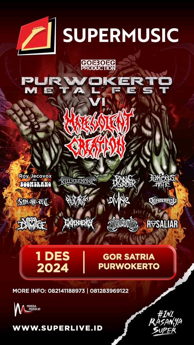 Bibi_Metal10's tweet image. 【RESERATE SETLIST IN PURWOKERTO METAL FEST VI, INDONESIA 12.01.2024】

1. Gravity
2. Break The Silence
3. Lavender Town
4. Weightless
5. Pull out the blade
6. Monochrome
7. Run it

#RESERATE #PurwokertoMetalFest
#SuperMusic #indonesia