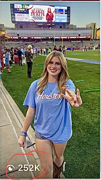nuttallriley1's tweet photo. A few weeks ago the University of Houston Athletics Department asked me to help influence the new #HoustonBlue football uniforms (I wasnβt paid). On another SM platform I made a Reel, which has gone viral with over 250K views. Mission accomplished. My most successful Reel has over 28.4 million views. Iβm still hollering at the Rockets! They have lots of empty seats! π