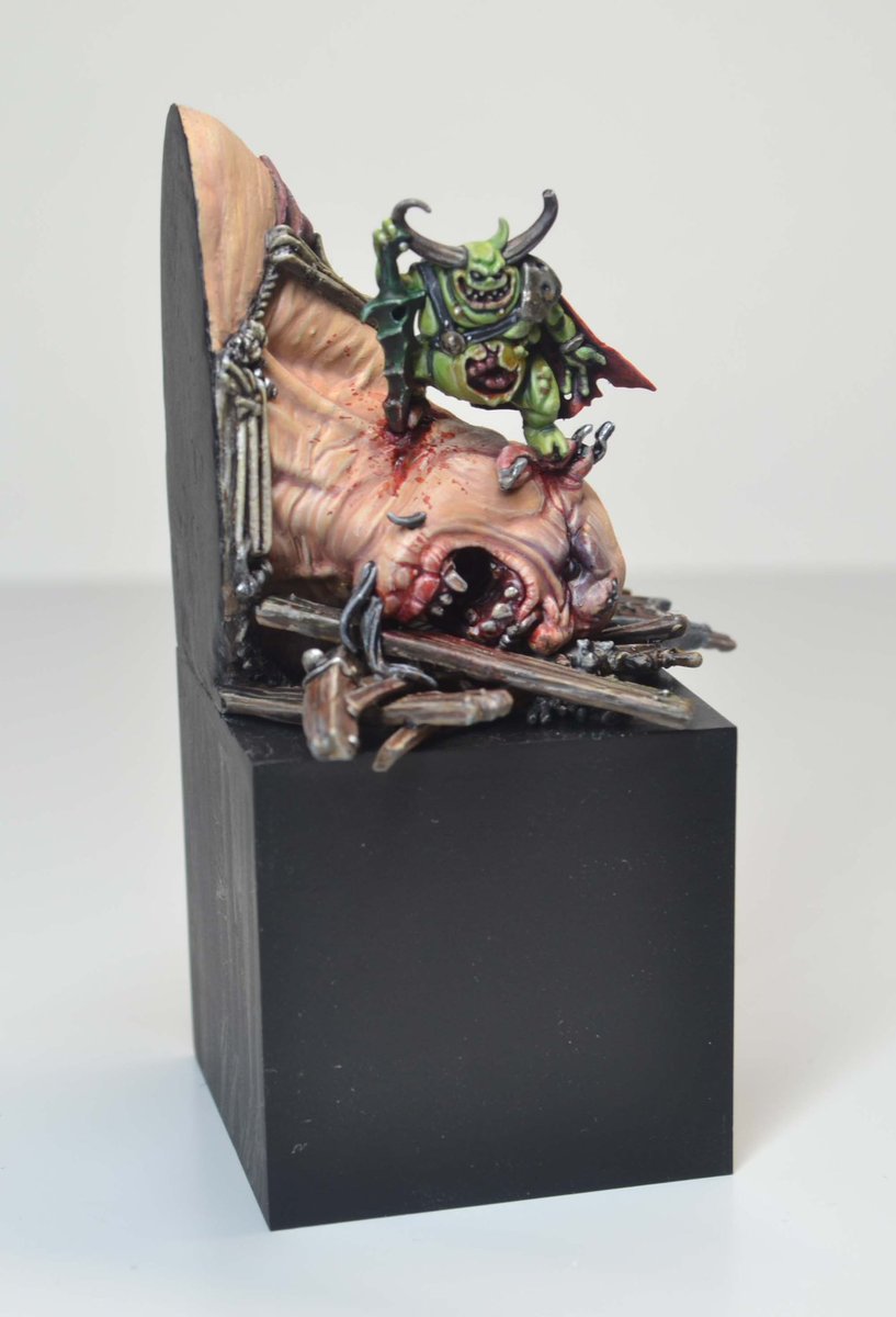 ‘The Bigger They Are, The Harder They Fall’

Mini little diorama completed just in time for <a href="/cultofpaint/">cultofpaint</a> MPO Online 2024. Tried to push my painting on this one, and pleased with how the composition has come out. 

#warhammerageofsigmar #warhammer #warhammerpainting