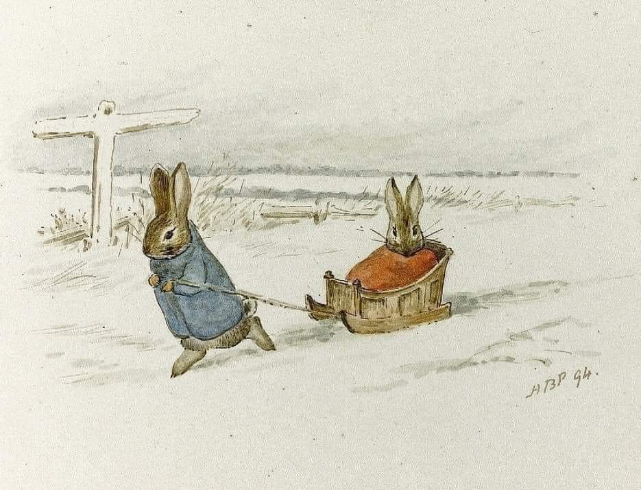 ElliottBlackwe3's tweet image. Hello December!
(Art by Beatrix Potter)