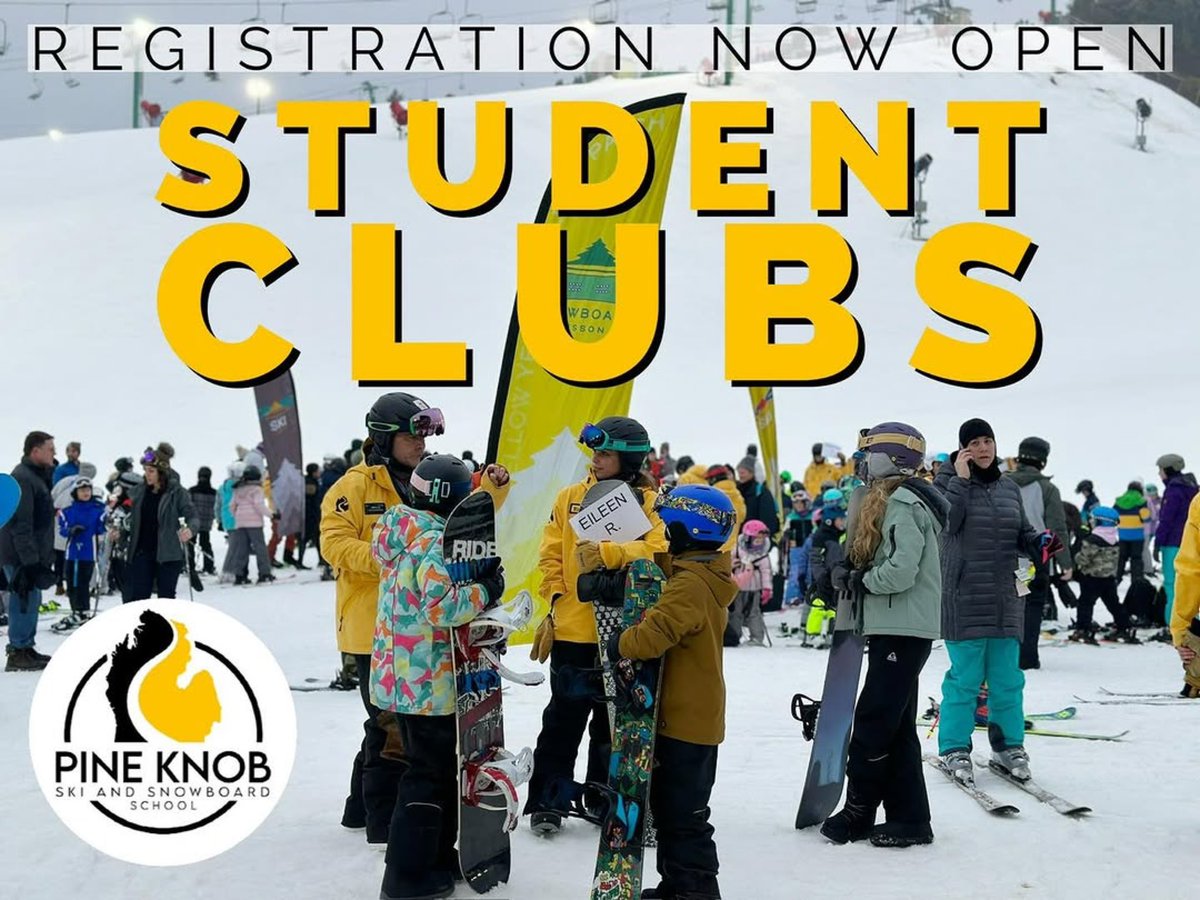 PineKnobSkiing's tweet image. 🎿 Pine Knob’s Student Clubs Program offers affordable skiing and snowboarding for kids ages 7 to high school seniors. 🏂 Parents, join the fun w/ exclusive discounts! 

pineknobskischool.com/studentlessons…

#SkiMichigan #SkiPineKnob #GroupLessons #OaklandCounty #SkiLessons #SnowboardLessons