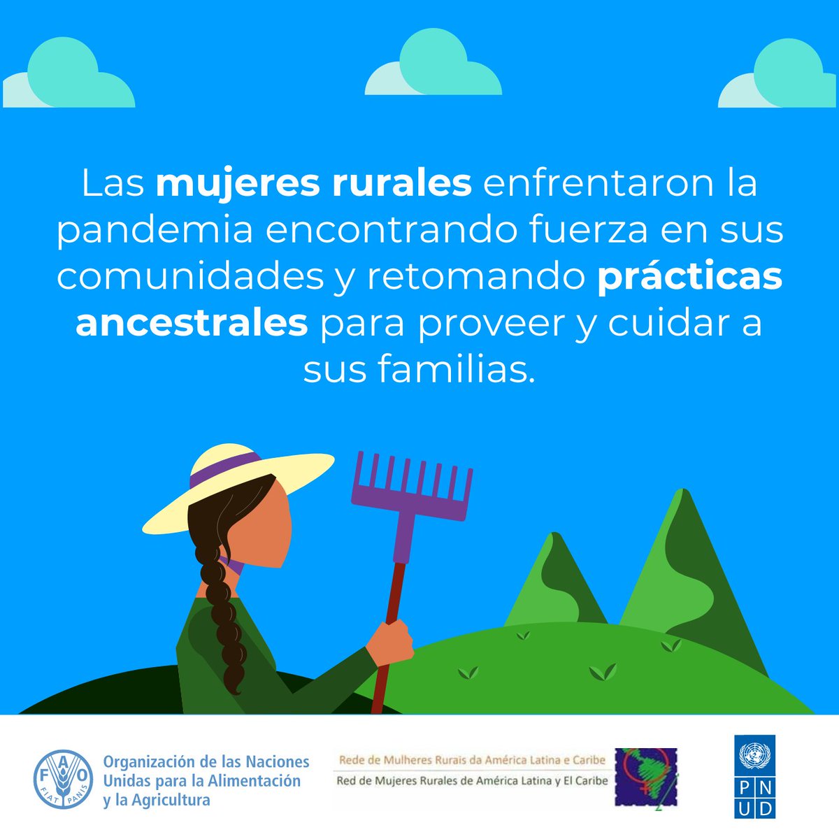FAOCostaRica's tweet photo. 🌱La última investigación de @PNUDLAC, @FAOAmericas y #REDLAC revela que durante la pandemia las #MujeresRurales buscaron en bosques y ecosistemas cercanos plantas medicinales y alimentos para complementar la alimentación de sus familias 👩👦👦
➡️ Lee más: https://t.co/kRjFfjMuiV https://t.co/z1gWG1IzbI
