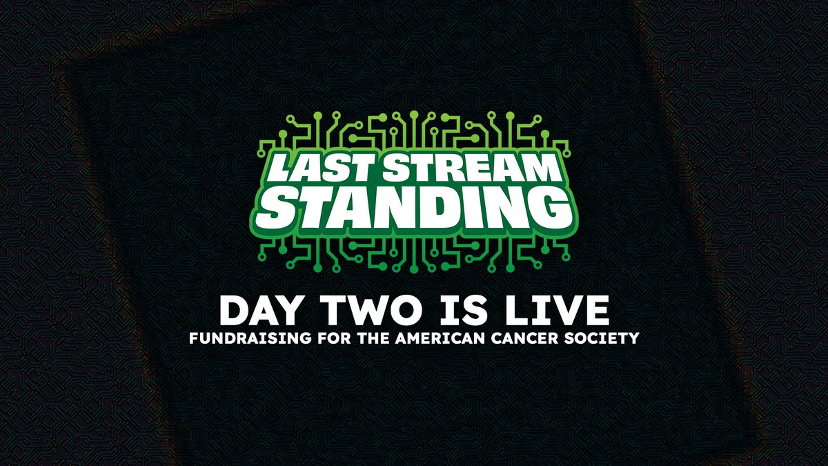 [❤️LIVE] 
twitch.tv/nukkuler

Day two of <a href="/LastStreamShow/">Last Stream Standing</a> and I'm still in the game?!

Join us for the final day of this new survivor-esque charity event! Your donations can buy me advantages to help me stay in the game and cause chaos, all benefiting <a href="/AmericanCancer/">American Cancer Society</a> 💝