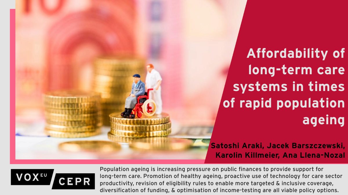 voxeu's tweet photo. There is substantial room for improvement &amp; reforms within social protection measures for older adults across the #OECD &amp; #EU. Existing systems are often unaffordable and badly targeted.
Satoshi Araki, @jacekb95, Karolin Killmeier, &amp; Ana Llena-Nozal @OECD
https://t.co/FNcMOmkutA https://t.co/Ve430yY15m