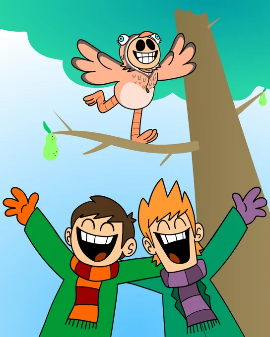 On the first day of Eddvent, our true love gave to us; Tom as a partridge in a pear tree... #eddvent #eddsworld :  