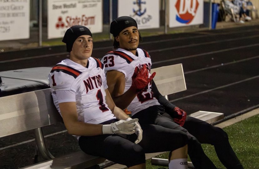 <a href="/Malachi2300/">Malachi Thompson 3⭐️</a> <a href="/LukeShafer304/">Luke Sha(f)er</a>

#1 receiving duo in the state of WV 130 receptions, 25 TDs, for 2500+ yards.

Don’t give us the competition comment it holds no weight, they combined for 15 catches, 3 TDs, 340 yards vs Bridgeport.

Ohhhh yeah, their QB is <a href="/JoshMoodyQB/">Josh Moody</a>