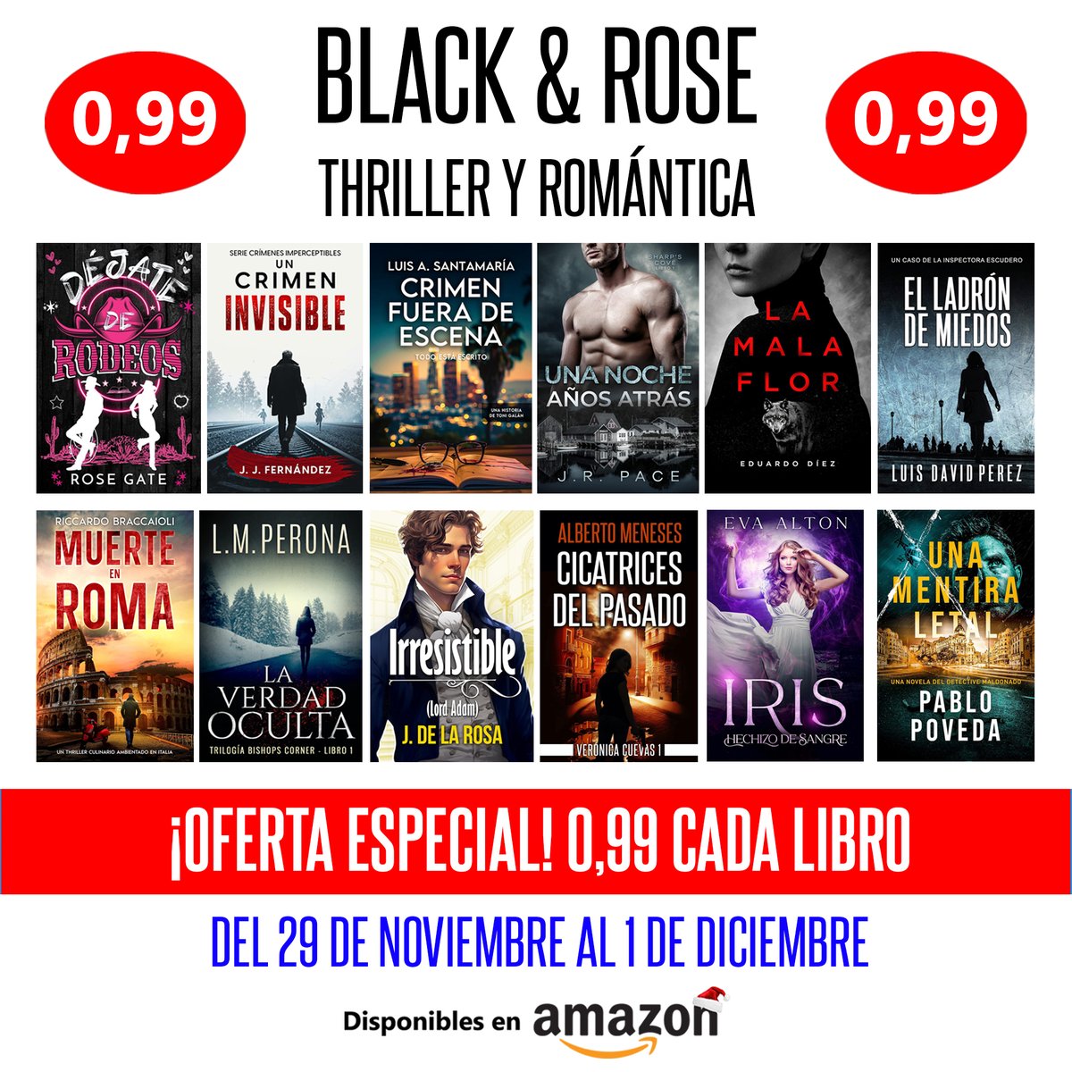 EdvardoDiez's tweet photo. ¡¡ATENCIÓN!! ¡¡ÚLTIMO DÍA!!

Doce autores, doce libros. ¡Aprovecha, que esto se acaba hoy!

https://t.co/EddjQANQ4D https://t.co/cQEtoy3UoV