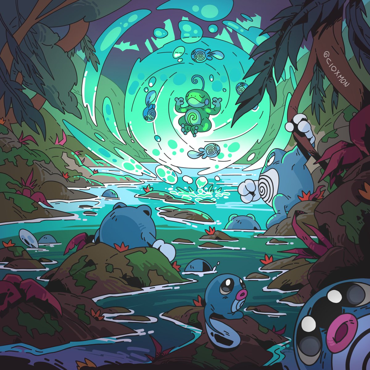 What's the Politoed doing?
Trying out a new style, what do you think? #Pokemon