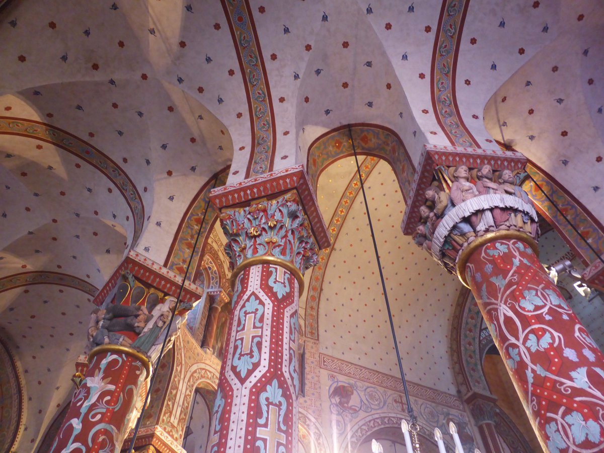 CachauPhilippe's tweet photo. #Décors #médiévaux contemporains de #NotreDame de #Paris par #ViolletleDuc, restaurés dans toute leur beauté, ces dernières années :
Issoire, Saint-Austremoine, 1857-59
Biarritz, chapelle impériale, 1865-66
Pierrefonds, salle de réception, 1866-67
Bayonne, cathédrale, années 1870 https://t.co/hTrSBI2n3G