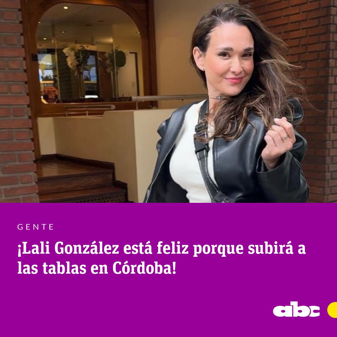 #ABCGente | La actriz paraguaya Lali González anunció que forma parte del elenco de la obra “No te vistas para cenar”, que subirá a las tablas desde el 27 de diciembre en Córdoba, Argentina.

⭕WhatsApp: whatsapp.com/channel/0029Va…

abc.com.py/gente/2024/12/…