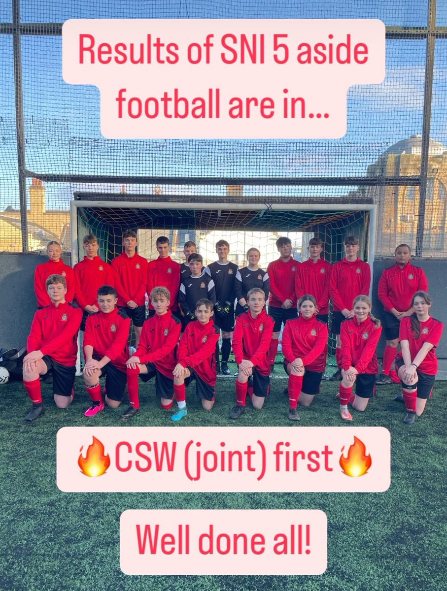 CSWSport's tweet image. Excellent result at today's @SNIRAFAC Inter Wing 5-aside Football Competition with @censcotwing coming joint first overall on points. Well done to all of the cadets who represented CSW. Also the first event for our new sports kit.