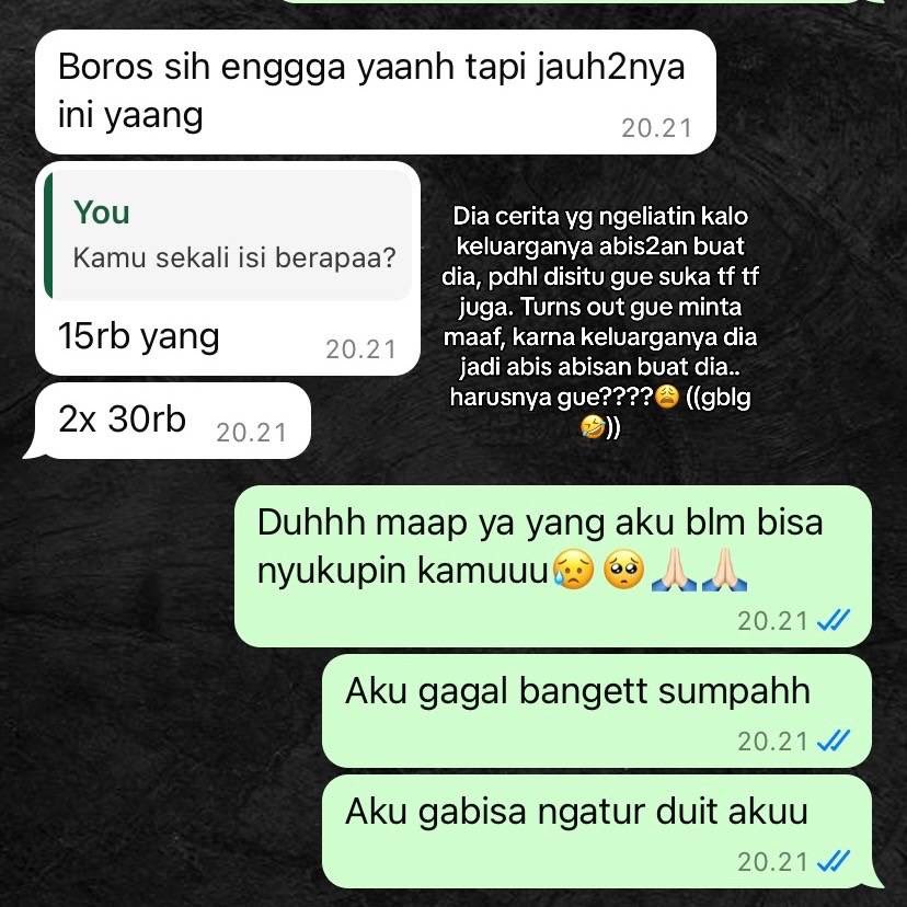userxabc's tweet photo. Pacaran sama mokondo gak tau diri🤢

"duh maap ya yang aku blm bisa nyukupin kamu" mbak kenapa kamu yg minta maaf😭 https://t.co/bsP5vGULBH