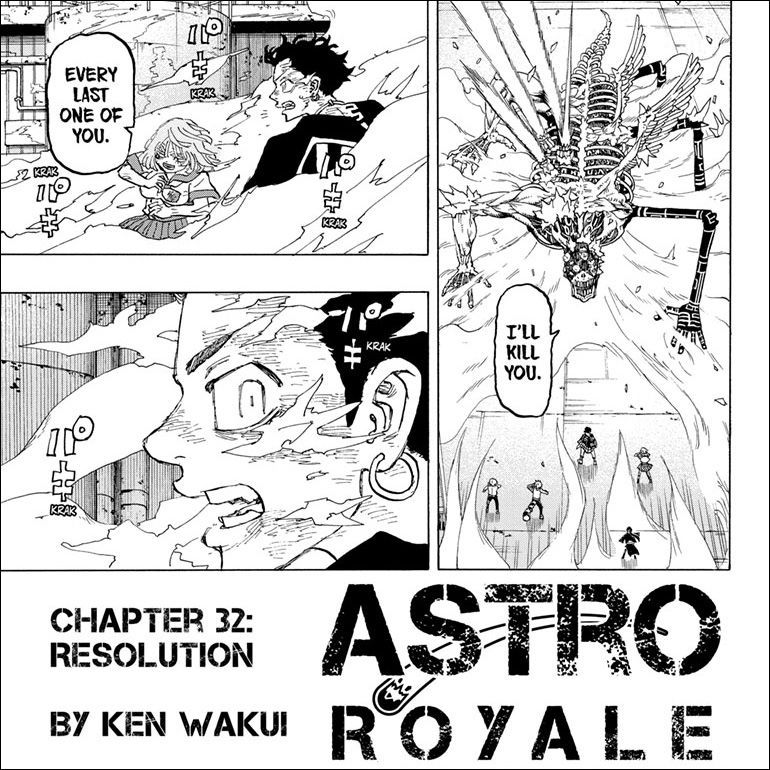shonenjump's tweet photo. Astro Royale, Ch. 32: It’s all hands on deck for the Yotsurugis to combat the power of the Daybreak Ore! Read it free from the official source! https://t.co/680av0iBjI https://t.co/ZUzCsXdYg8