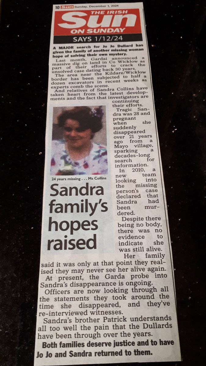 CollinsDempsey's tweet photo. Hope & Prayers for @MissingSandra #JoJoDullard #Findourmissing #Helpbringmehome @gardainfo #rtemissing #FindSandraCollins #Ireland'smissingpersonsday #Kilfian #Ballycastle #Crossmolina #Lacken #Moygownagh #Mayo #Gardai #Helpbringmehome #MissingSandraCollins https://t.co/L2JFQZuix1