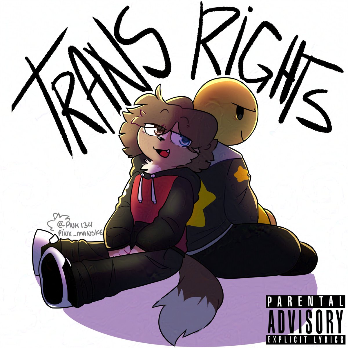 Pnk134's tweet photo. a second album cover with @EmogiArts 
#furryartist #fanart #digitalart #TransRightsAreHumanRights https://t.co/eOCkfyZalL