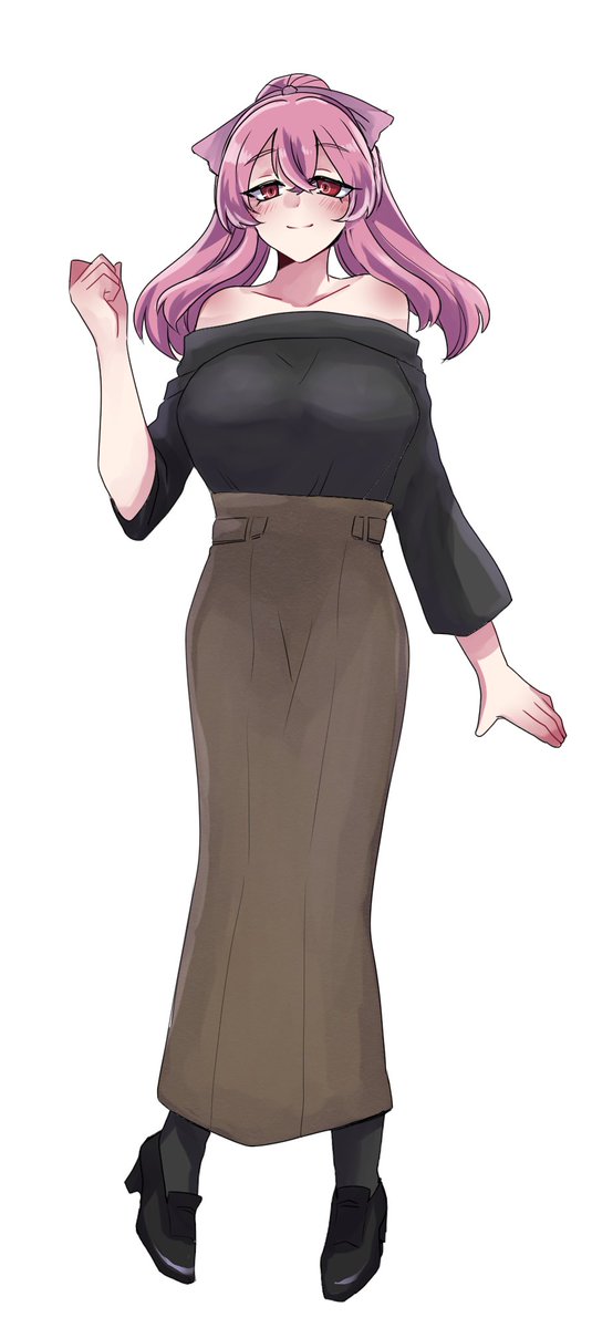 「合わせ立ち絵はなかったけどそういえば通常立ち絵すらないことに気づいて前日に立つウ」|80mだったりく🐵👶🐵🍣のイラスト