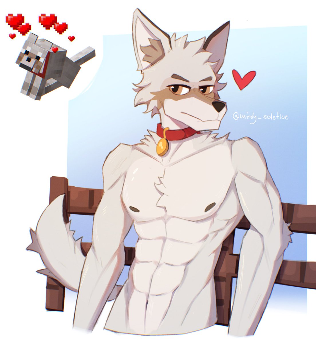 windy_solstice's tweet photo. following the minecraft wolf trend https://t.co/4yno6PKQVP