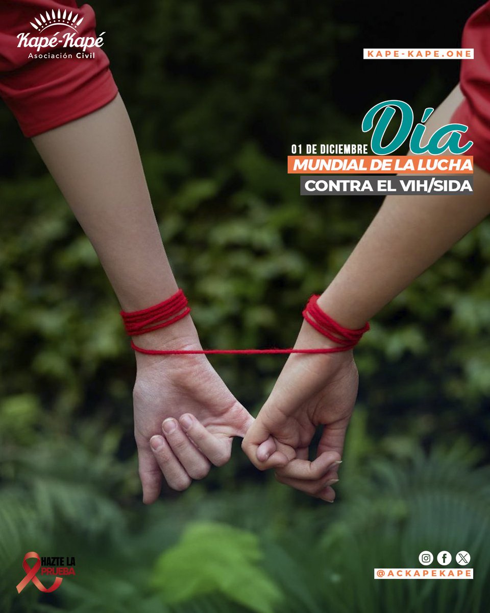 🎗️Hoy es el Día Mundial del VIH🎗️
Estar informado puede marcar la diferencia. Reflexiona y comparte: 🌍
✨ Recuerda: ✅ La prevención es clave. ✅ El diagnóstico temprano salva vidas. ✅ La empatía cambia el mundo.
#SolidaridadYPrevención