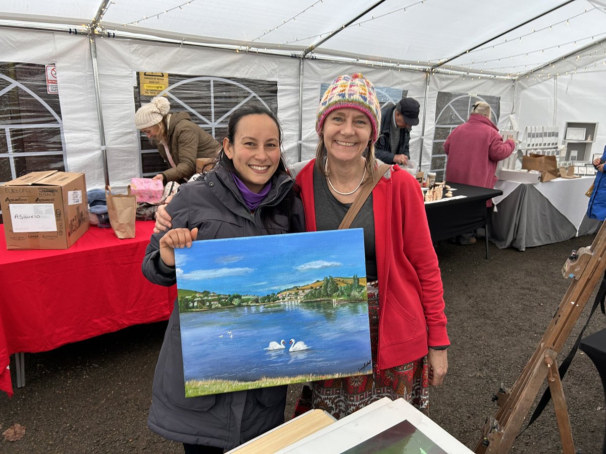 DarrenPlymouth's tweet photo. Lucy of course did amazing too, we also sold two paintings for my friend Nic. https://t.co/gxP3LRRvRx