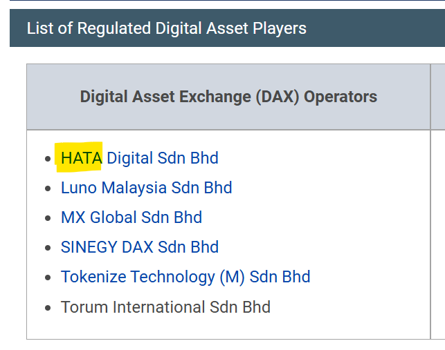 bitcoinmalaya's tweet photo. Do you know there is a total of 6 licensed digital asset exchanges regulated by the Securities Commission?🇲🇾

• Hata 
• Luno 
• MX Global
• Sinegy 
• Tokenize
• Torum 

If you’re looking to play it safe, consider using one of these regulated crypto exchanges.

Even better, get rewarded with RM50 worth of Ethereum just for trying Hata Global. 

Sign up here, I will guide you in the next thread :) https://t.co/mzlCZMRLVe
