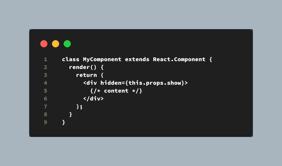 i_amrrs's tweet photo. Hidden Gem in ReactJS! Did you know you can use the `hidden` attribute to prevent re-renders? Try this:

#ReactJS #WebDev #OptimizationTips #HiddenFeatures #JavaScript #ComponentLifecycle #ReRender #PerformanceBoost #UIComponents #DeveloperLife https://t.co/rCEJgzHgp2
