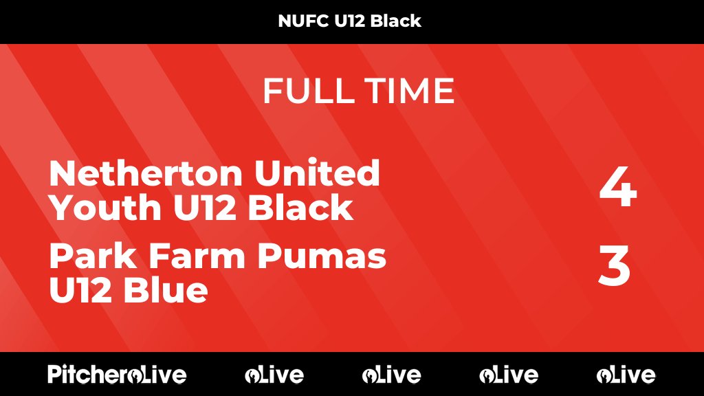 YouthJuniors's tweet photo. FULL TIME: Netherton United Youth U12 Black 4 - 3 Park Farm Pumas U12 Blue
#NETPAR #Pitchero
https://t.co/57HzUV1vlM https://t.co/jtpBED2FrV