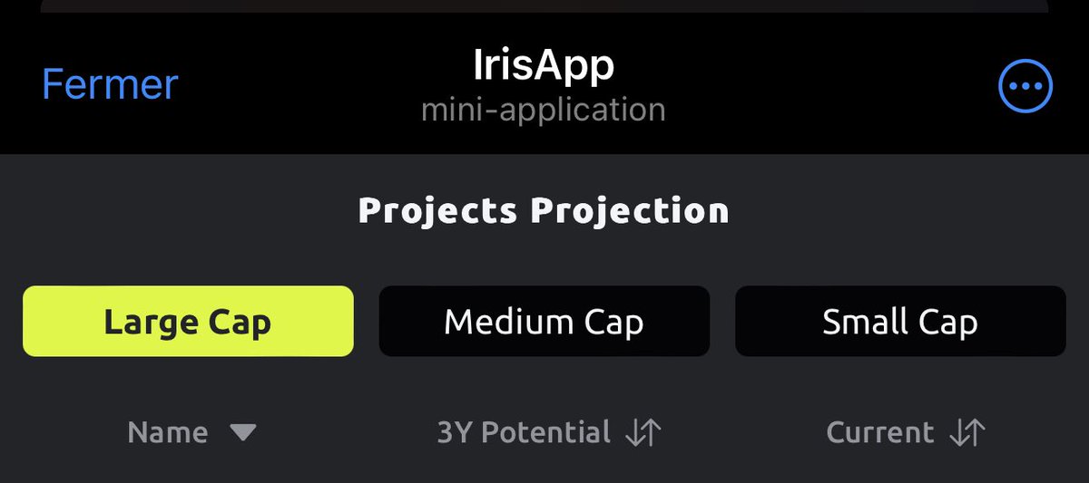 CryptoEnAfrique's tweet image. Pourquoi est-ce que #IrisApp avait réparti les projets en trois catégories? C’est parce que l’argent circule dans cet ordre là. Vous remarquez que sur tous les largecap listé il y a que deux qui sont au rouge et le reste est au vert avec 15% pour le plus petit. Pour vous dire que