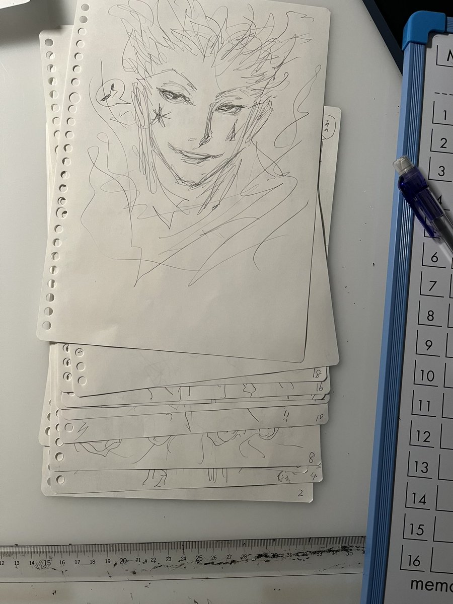手こずった。
もう1話分ネーム完成。