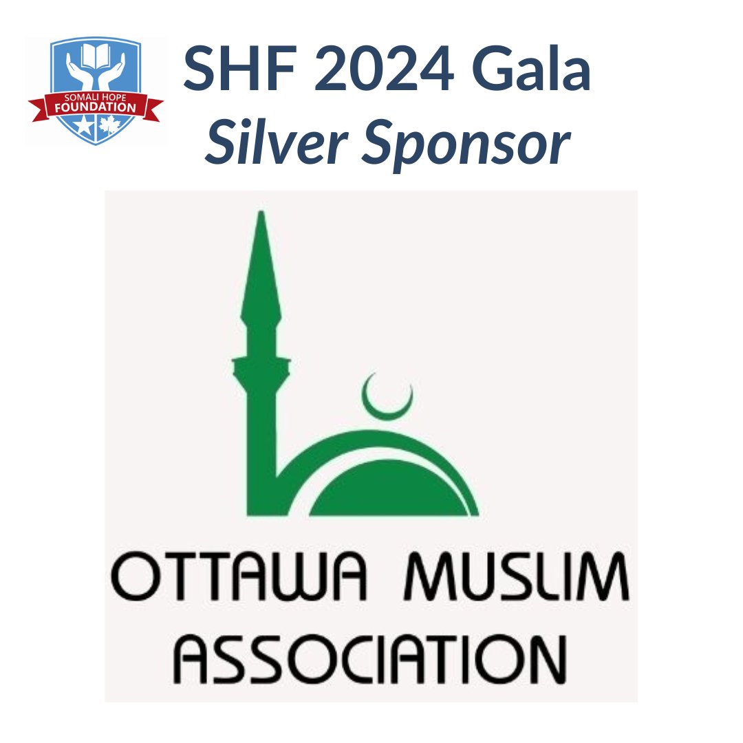 Thank you Ottawa Muslim Association! Your support as a SILVER SPONSOR at the Ottawa #SHFgala2024 helps us continue to bring free, high quality and equitable education to children in rural Somalia! Learn more about the Somali Hope Foundation: somalihopefoundation.ca