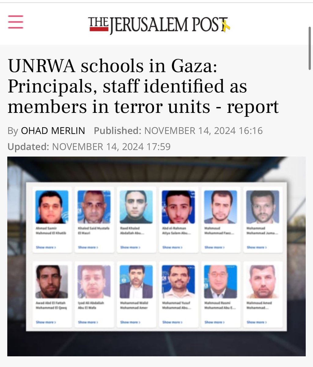 gdorenstein's tweet photo. @UN @UNRWA For decades, UNRWA has been supporting terrorism and killing Jews. 

UNRWA = Hamas

#EndUNRWA https://t.co/i9VtIlRyUY
