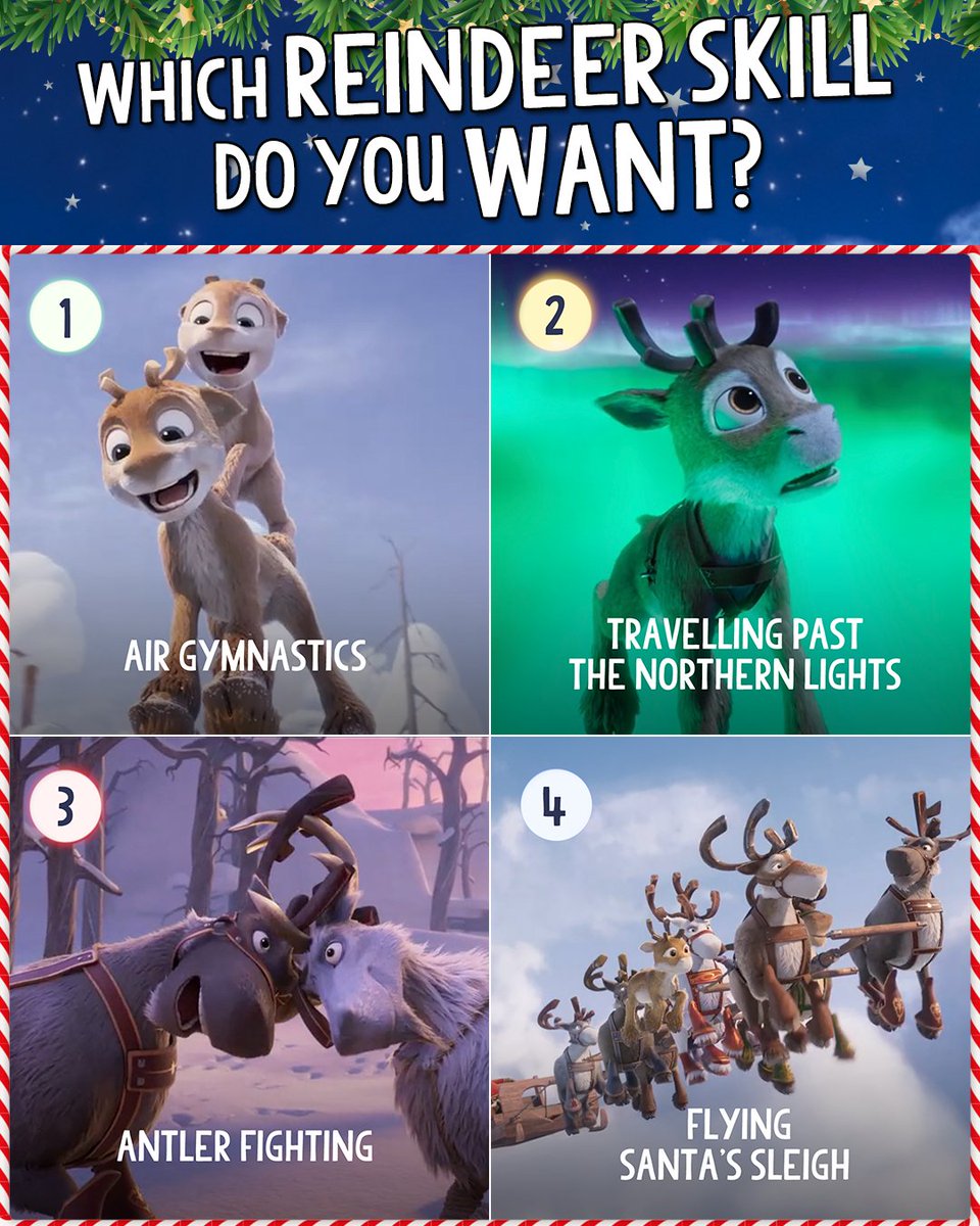 Eclipse Pictures (@eclipse_picture) on Twitter photo Experts in driving Santa's sleigh, which reindeer skill do you want to master? 🦌
#TheMagicReindeer: Saving Santa's Sleigh In Cinemas NOW
<a href="/moetionfilms/">Moetion Films</a> <a href="/screenireland/">Screen Ireland</a> <a href="/ukkaleidoscope/">Kaleidoscope</a> <a href="/eimearnoone/">Eimear Noone</a> Experts in driving Santa's sleigh, which reindeer skill do you want to master? 🦌
#TheMagicReindeer: Saving Santa's Sleigh In Cinemas NOW
<a href="/moetionfilms/">Moetion Films</a> <a href="/screenireland/">Screen Ireland</a> <a href="/ukkaleidoscope/">Kaleidoscope</a> <a href="/eimearnoone/">Eimear Noone</a>