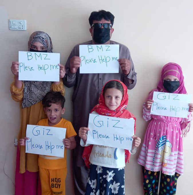 kdzst007's tweet photo. Is the definition of humanitarianism that you leave your local staff in a bad situation to the Taliban and other terrorists alone? We are very sorry and ashamed that we were GIZ local staff for 16 years.
GIZ_PCP Ortskräfte"
@ABaerbock @NancyFaeser @BMZ_Bund @Marcus_Grotian https://t.co/xllCAyFq5M