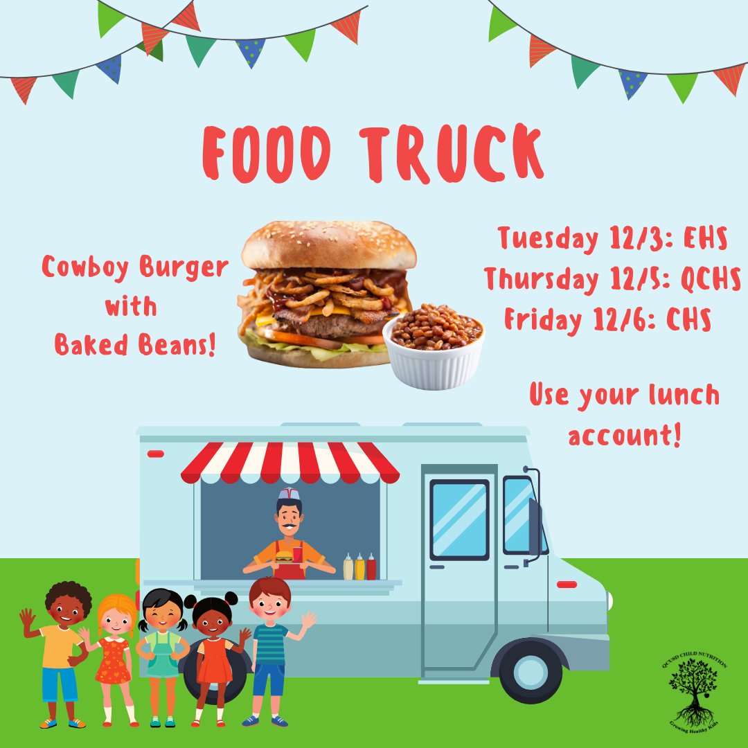 QcusdNutrition's tweet photo. 🔥 Saddle up for flavor! Our Cowboy Burger is wrangling its way to the food truck this week—loaded with smoky BBQ, crispy onion rings, and melty cheese. 🤠🍔 Don't miss this rodeo of deliciousness! https://t.co/CN2zG1Fomg