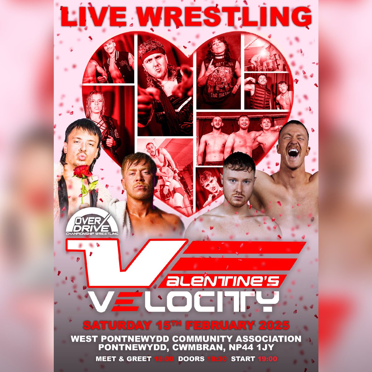 SATURDAY 15th FEBRUARY 2025 - CWMBRAN

Overdrive Returns with VALENTINE’S VELOCITY

Featuring the first round of the Overdrive World Title Tournament!

Tickets available NOW!
ringsideworld.co.uk/event6936/over…