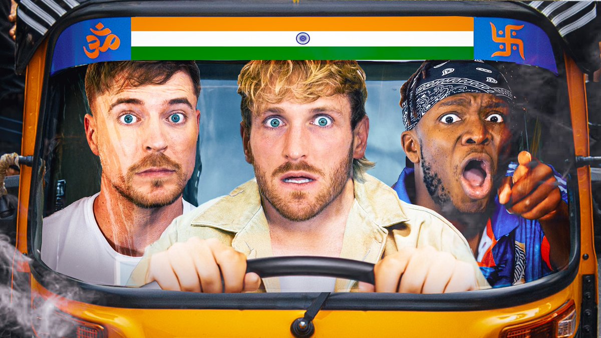 LoganPaul's tweet image. new video
I Almost Killed KSI &amp;amp; MrBeast In India 🇮🇳 
watch or car accident

youtu.be/TYZPkSo0W5I?si…