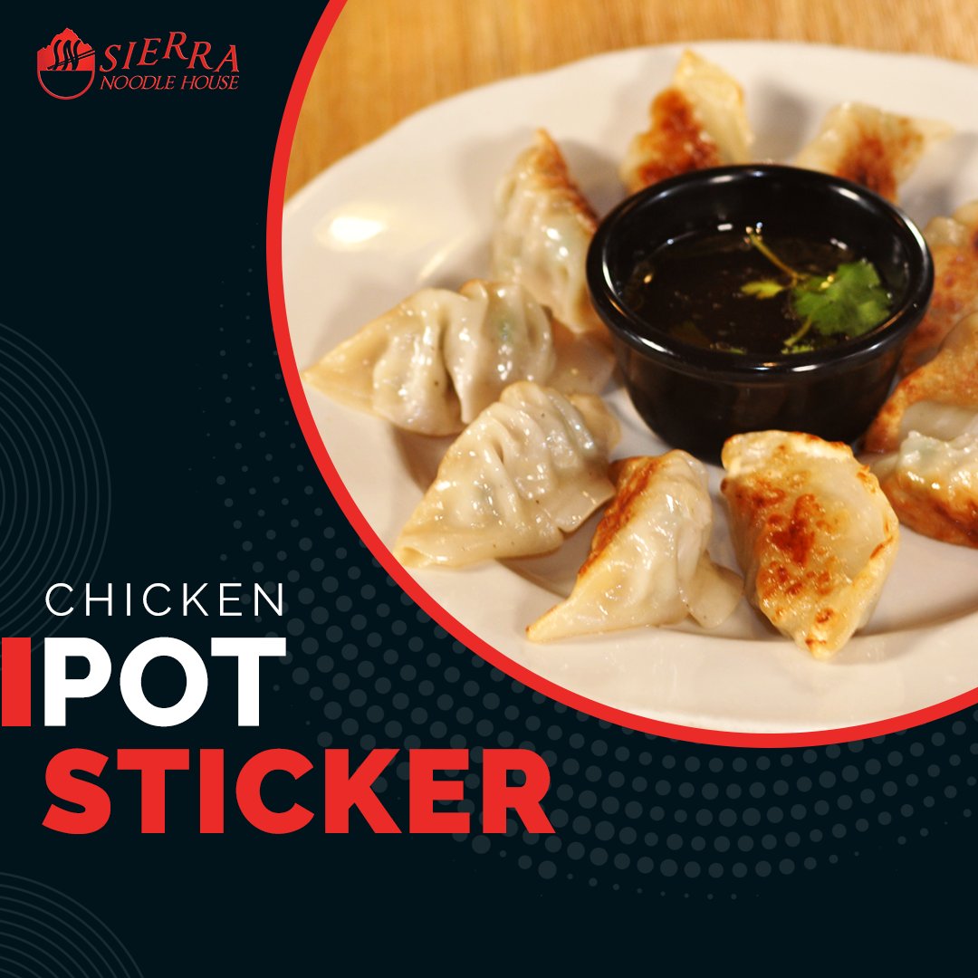 SierraNoodle's tweet photo. Chicken Pot Stickers at Sierra Noodles are a perfect blend of juicy chicken and savory flavors, wrapped in a crispy shell. Enjoy them in-house, to-go, or delivered. https://t.co/xvD1o2RBSL https://t.co/3teT235kSO