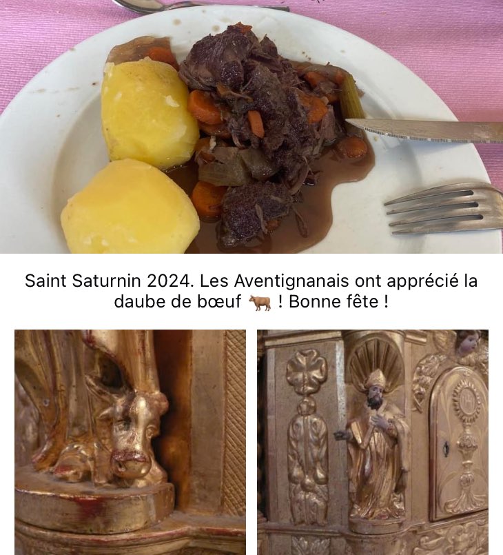 Saint Saturnin 2024. Aventignan. Daube de bœuf. Miam !