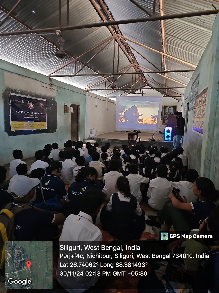 NInspiria's tweet photo. Day 2 of our NSS Special Camp was impactful! Kicked off with movie screenings for senior and junior students, spreading joy and learning. Followed by a vibrant **Dengue Awareness Rally** in the nearby village, promoting health and prevention.#NSS #CommunityService #Awareness https://t.co/qhtrznaRmQ