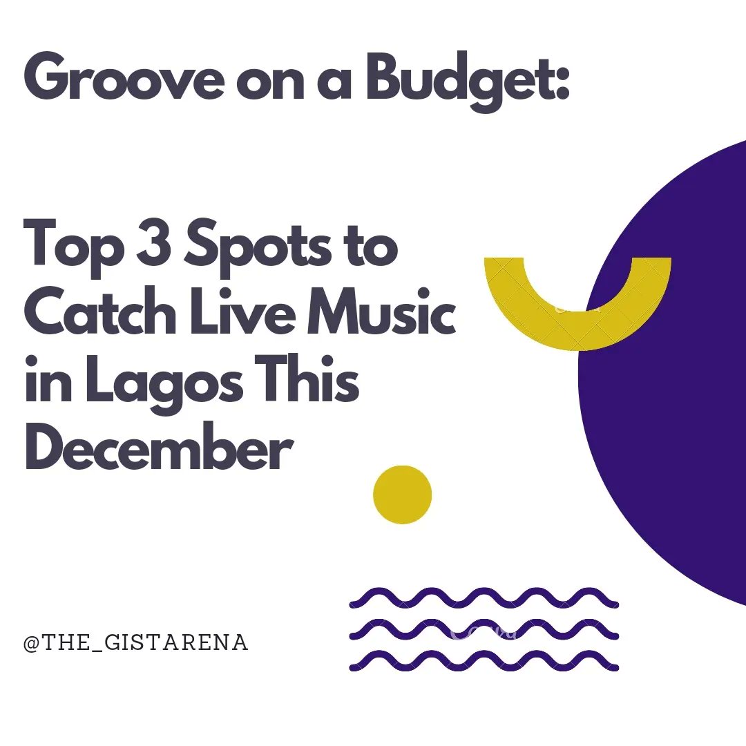 the_gistarena's tweet photo. Discover Lagos’ Best Budget-Friendly Live Music Spots This December! 🎸

Follow us @the_gistarena for more👈🏾

#DettyDecember #LagosGroove #LiveMusicLagos #explorelagos https://t.co/IUKPW55G1b