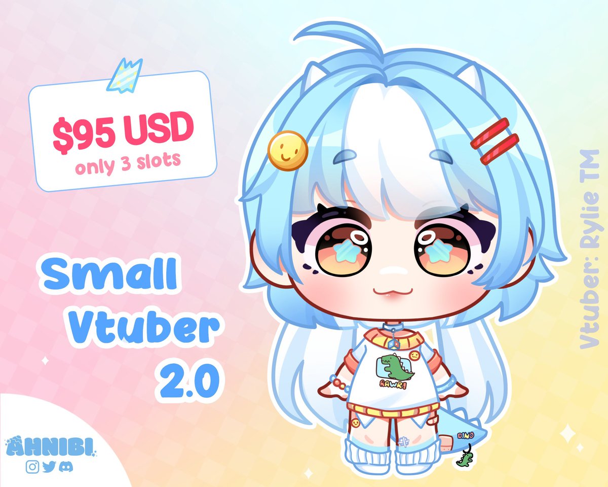 ahnibi's tweet photo. Hello Vtubers! I will be releasing slots of this model and I need 1 new example to design FOR FREE!!! 

I'll choose the design I like the most 😊 DROP YOUR PNG!!! ⤵️ https://t.co/MRcxloy5S4