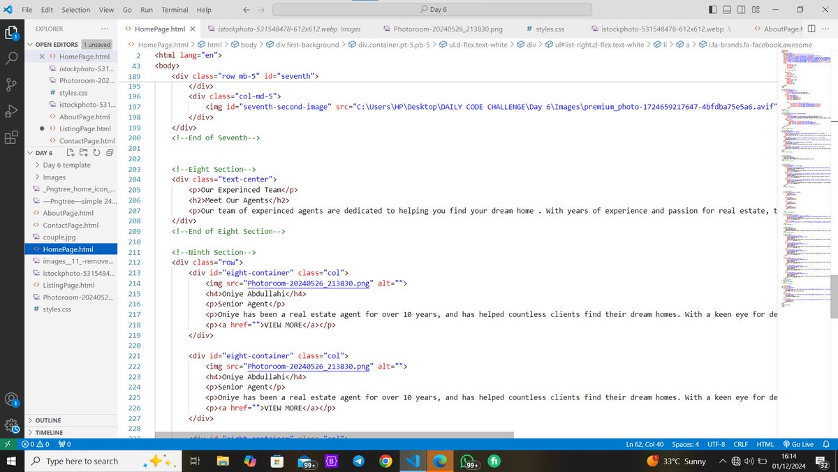 amosoftsolution's tweet photo. ๐ Day 6 of 31: Frontend Challenge on Fire!
Todayโs template is done and dusted! With HTML and CSS,
6 days in, and the excitement only grows. Letโs keep the streak alive!
#31DaysFrontendChallenge #Day6 #HTML #CSS #CodingJourney #FrontendDeveloper
@AhmanPategi @AyelopeM @platng https://t.co/uixwzACCcN