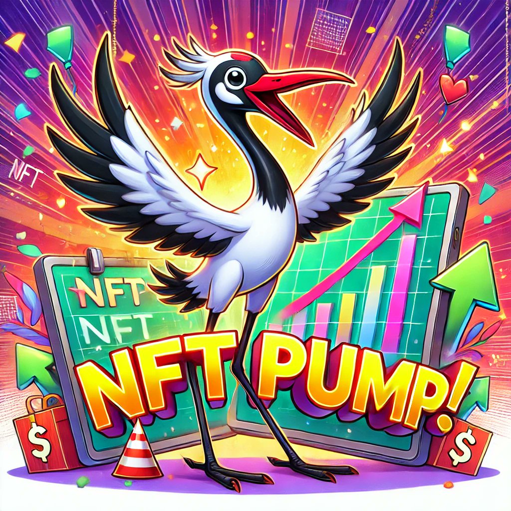 Craneonsol's tweet photo. 🦩 The Crane says: NFT market is pumping hard! 🚀

Get ready for the next big wave. 🎨🔥

#NFTMarket #PomPomHard #CryptoMeme https://t.co/uRxZ51zuwD