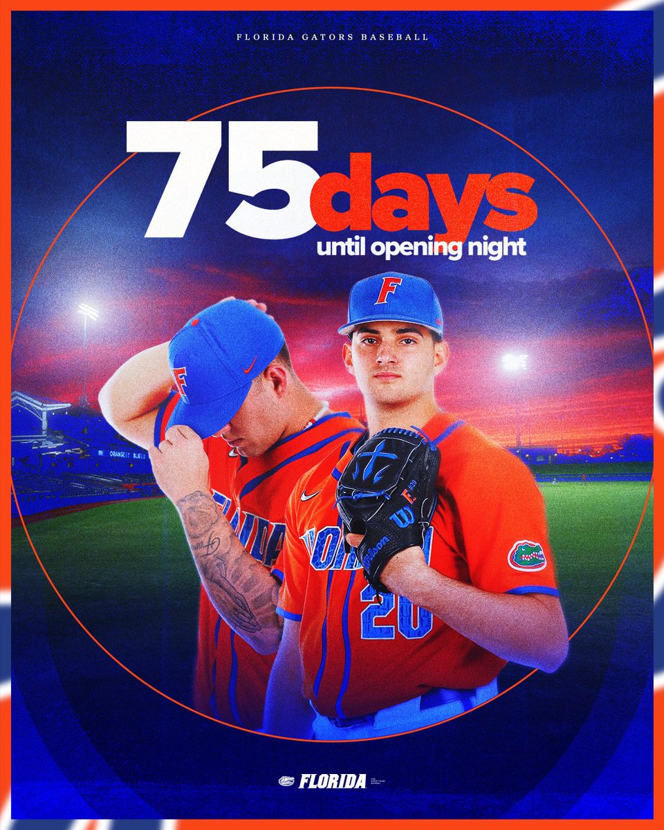 Under the lights in 75 nights. 

#GoGators
