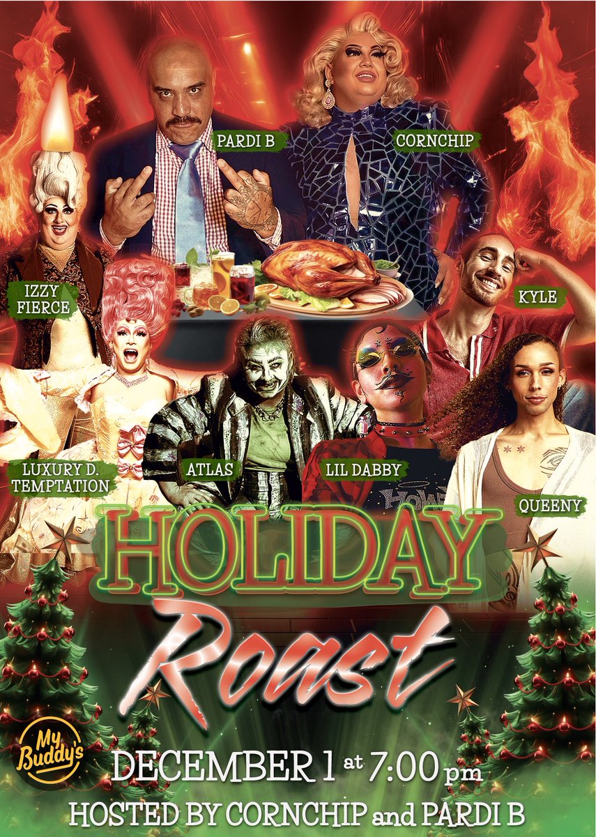 SO excited for this tonight! We have a panel consisting of Santa, Mrs. Claus, Buddy the Elf, a random fucking Christmas Caroler, Krampus, Scrooge, and Elf on a Shelf! Come on our, it's going to be great!