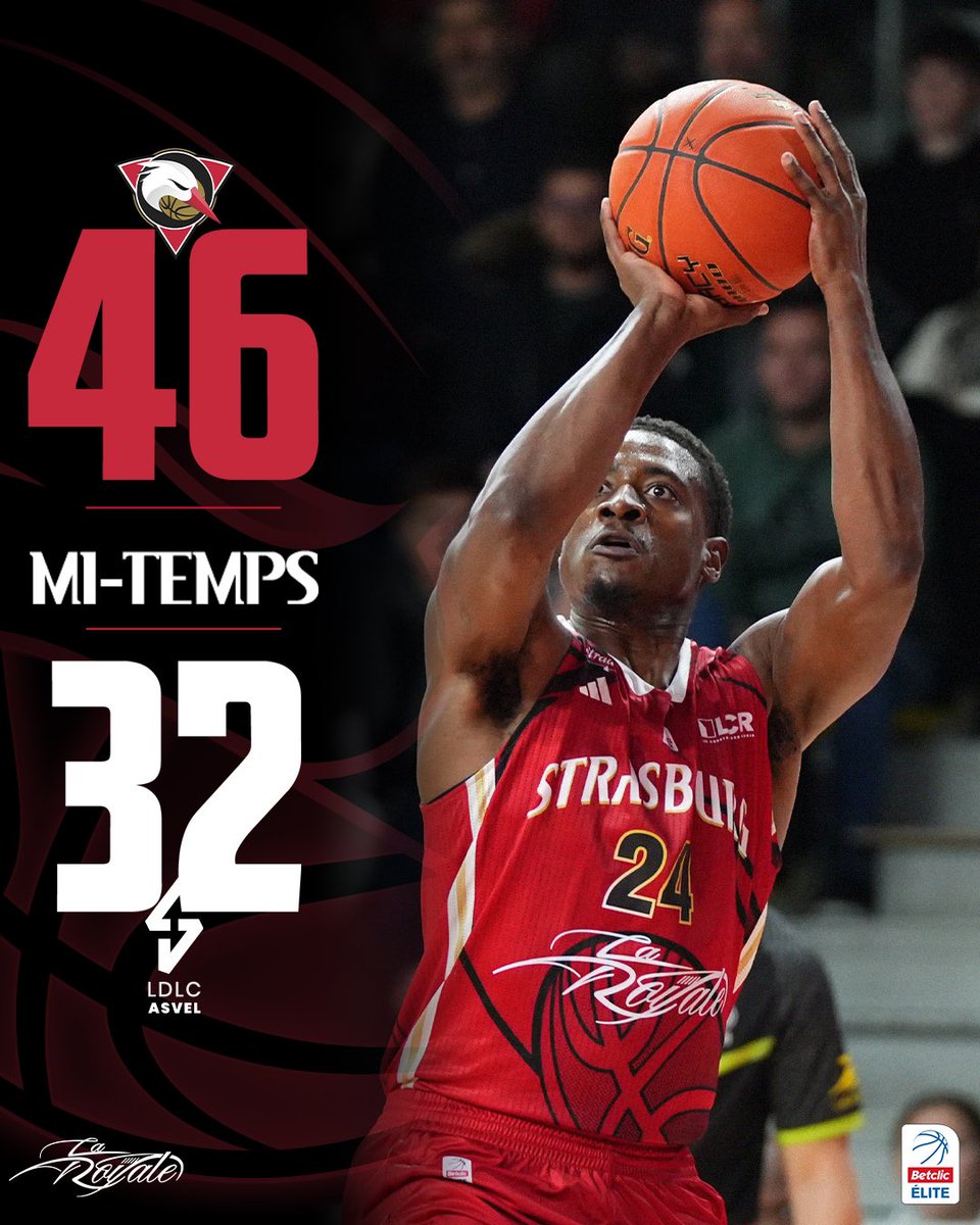 sigstrasbourg's tweet photo. ๐ฅ๐ฅโฌ๏ธโฌ๏ธ ๐ ๐-๐ง๐๐ ๐ฃ๐ฆ
Une premiรจre mi-temps rรฉussie pour nos SIGmen โจ
โ
@sigstrasbourg : 46
โ @LDLCASVEL : 32
#gosig #BetclicELITE #SIGASVEL https://t.co/E0cLmv10q2
