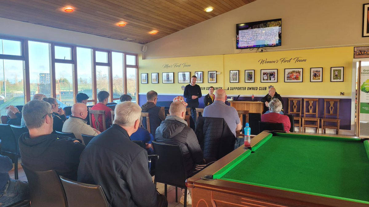 WexfordFC's tweet photo. 🗣 A big thanks to everyone who joined us at Ferrycarrig for this afternoon's fan forum!

A super day for it and a huge well done to club SLO Aaron Morris for arranging everything 👏 https://t.co/B2ynZnKOIS