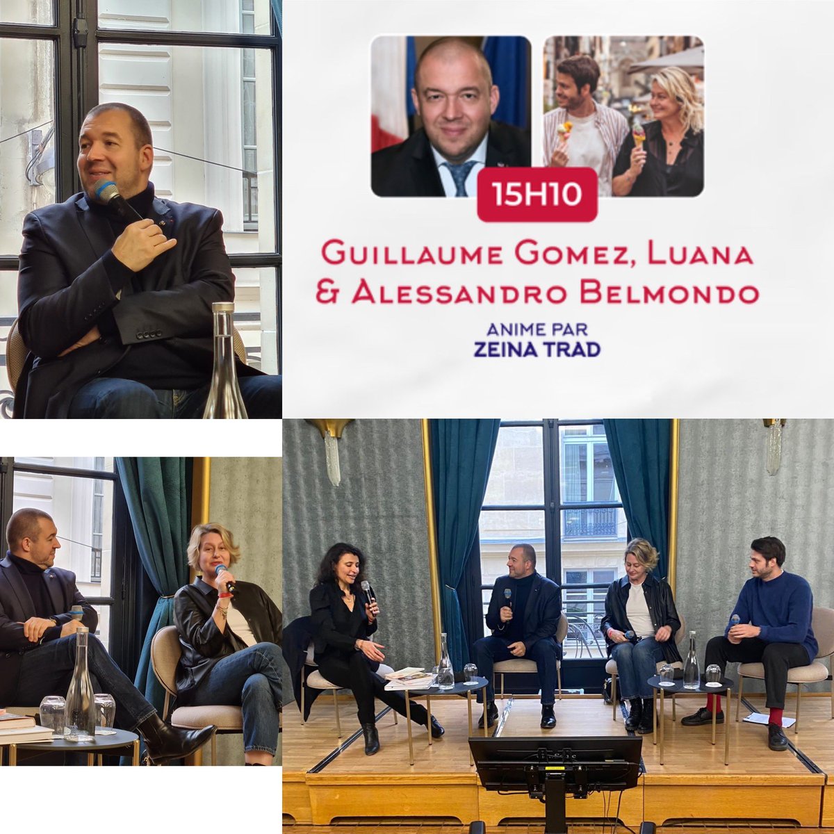 ggomez_chef's tweet photo. Conférence joyeuse avec Luana et Alessandro Belmondo pour le Festival des « Livres et des Artistes » #luttecontrelilettrisme #deslivresetdesartistes https://t.co/43PHE9qBl4