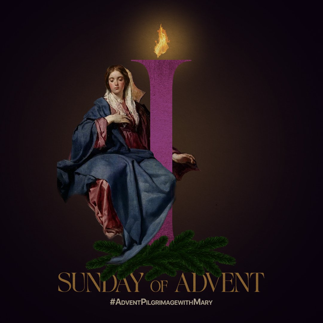 “In those days, in that time, I will raise up for David a just shoot; he shall do what is right and just in the land.” (Jer. 33:15). 

#AdventPilgrimagewithMary