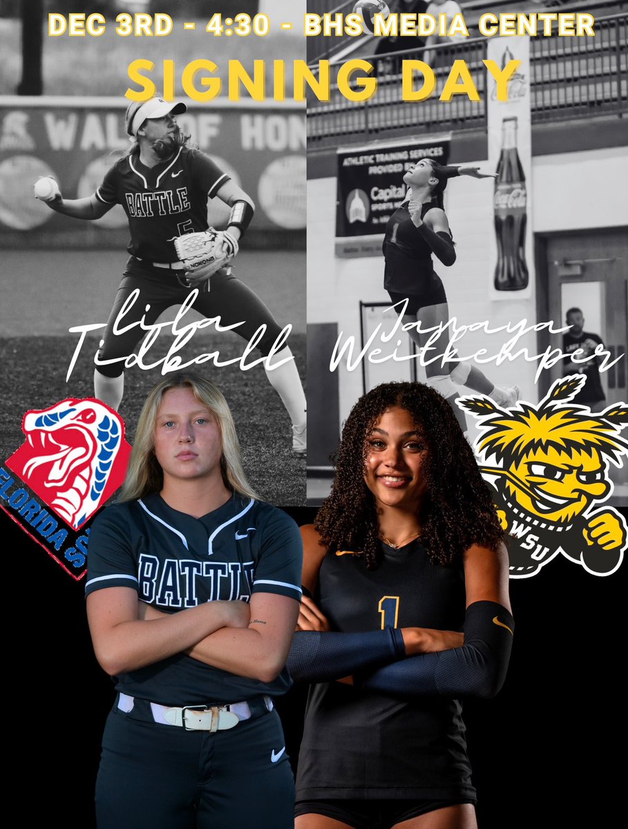 Battle Softball (@battlesoftball) on Twitter photo Let’s pack the media center for these two! <a href="/BattleAthletics/">Battle Athletics & Activities</a> <a href="/BattleVball/">Battle Volleyball</a> Let’s pack the media center for these two! <a href="/BattleAthletics/">Battle Athletics & Activities</a> <a href="/BattleVball/">Battle Volleyball</a>